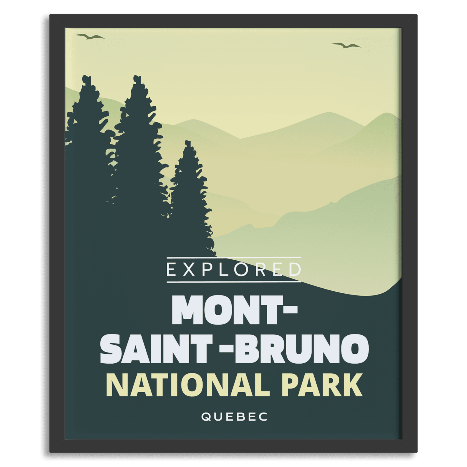Mont-Saint-Bruno National Park 'Explored' Poster, Canada Parks