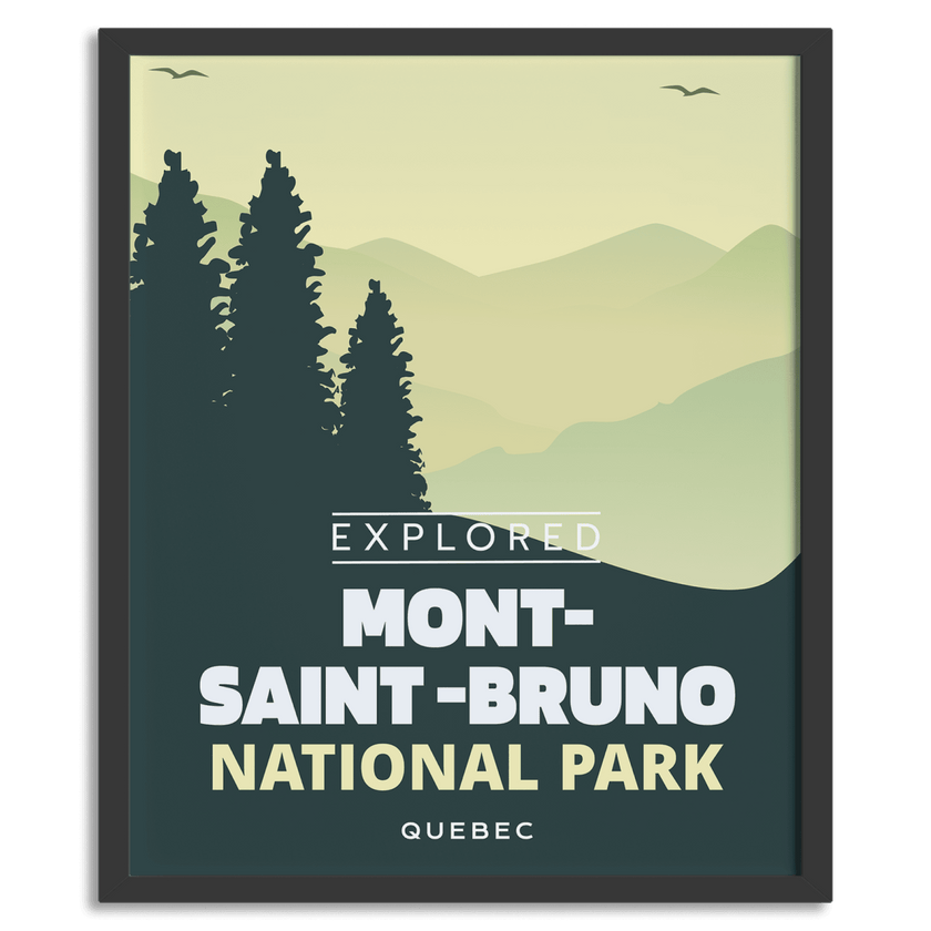 Mont-Saint-Bruno National Park 'Explored' Poster, Canada Parks