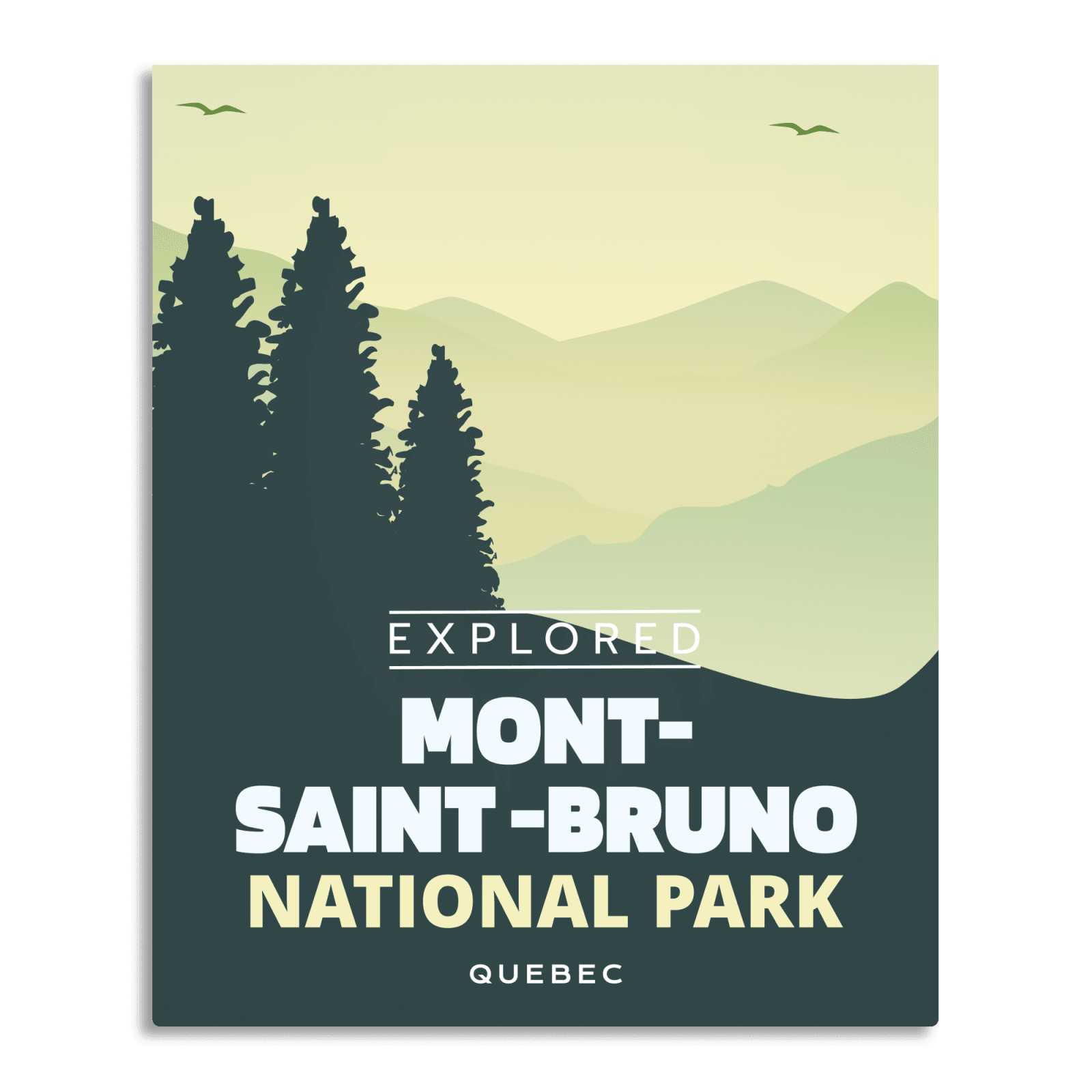 Mont-Saint-Bruno National Park 'Explored' Poster, Canada Parks