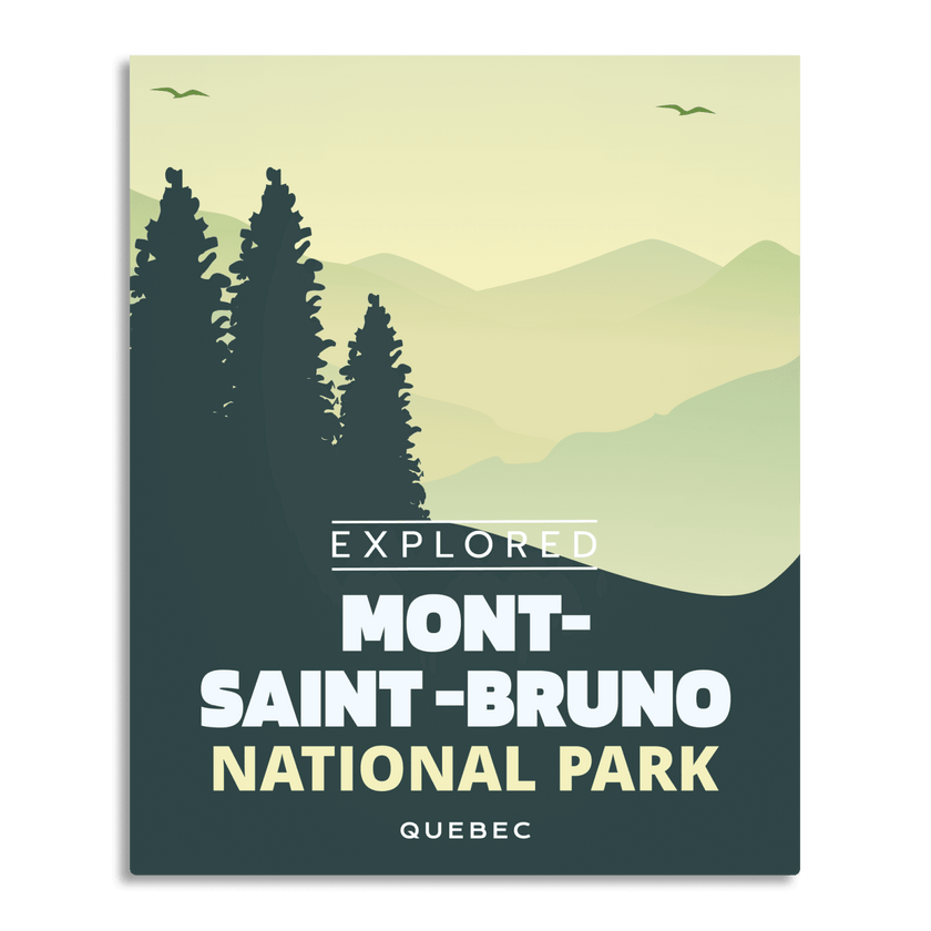 Mont-Saint-Bruno National Park 'Explored' Poster, Canada Parks