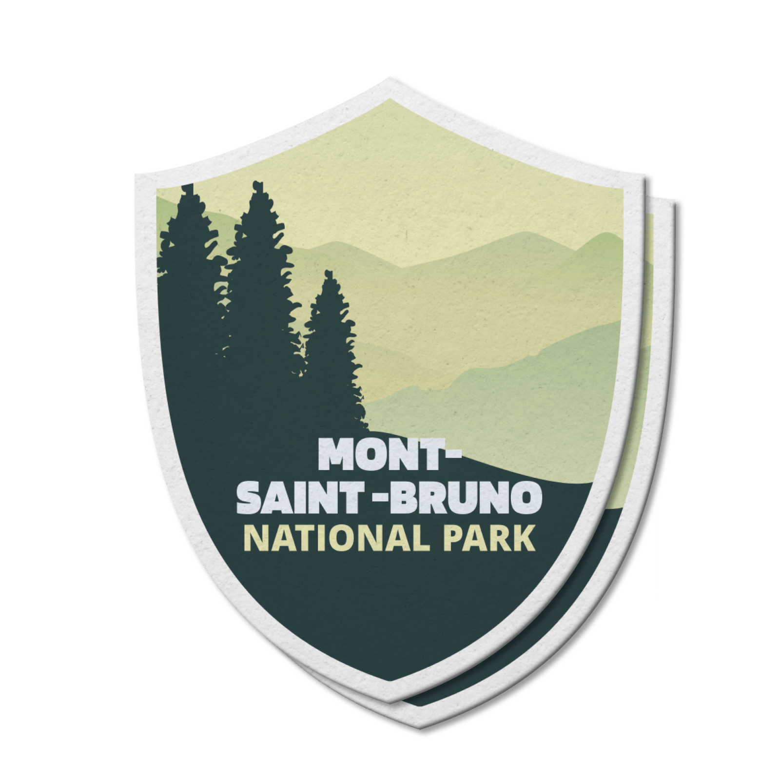 Mont-Saint-Bruno Quebec National Park Waterproof Vinyl Sticker, Canada Parks