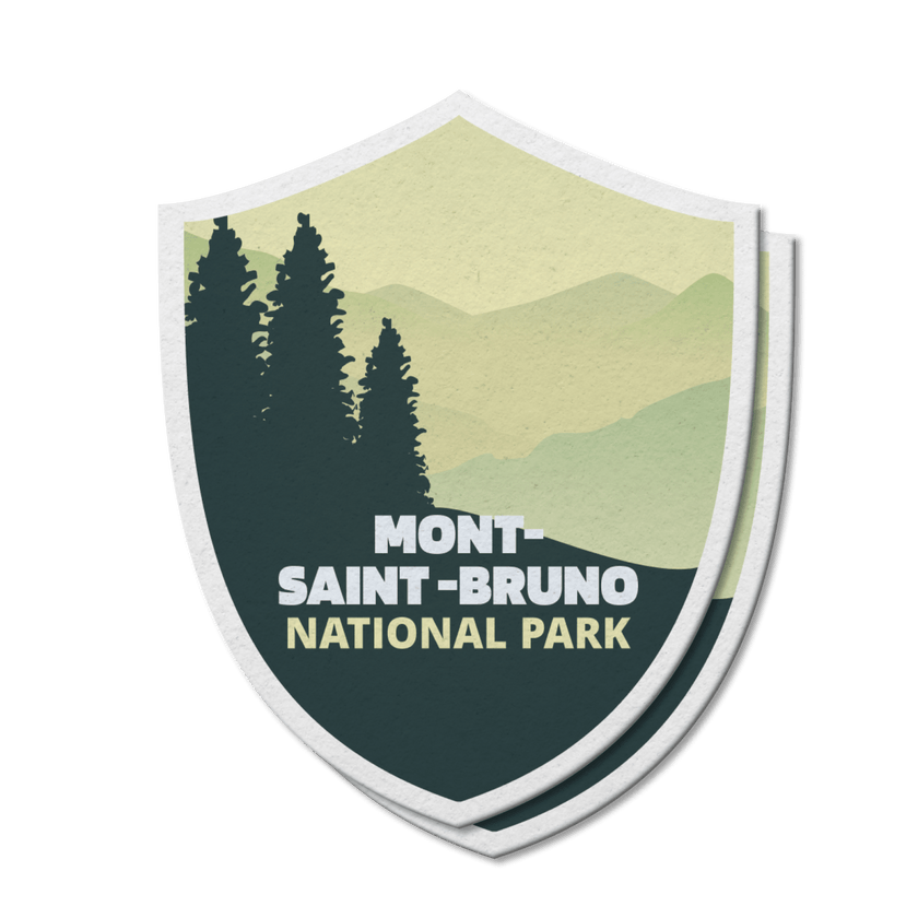 Mont-Saint-Bruno Quebec National Park Waterproof Vinyl Sticker, Canada Parks