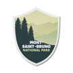 Mont-Saint-Bruno Quebec National Park Waterproof Vinyl Sticker, Canada Parks