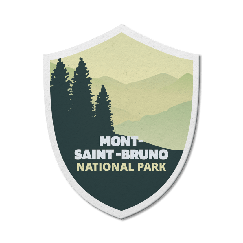 Mont-Saint-Bruno Quebec National Park Waterproof Vinyl Sticker, Canada Parks