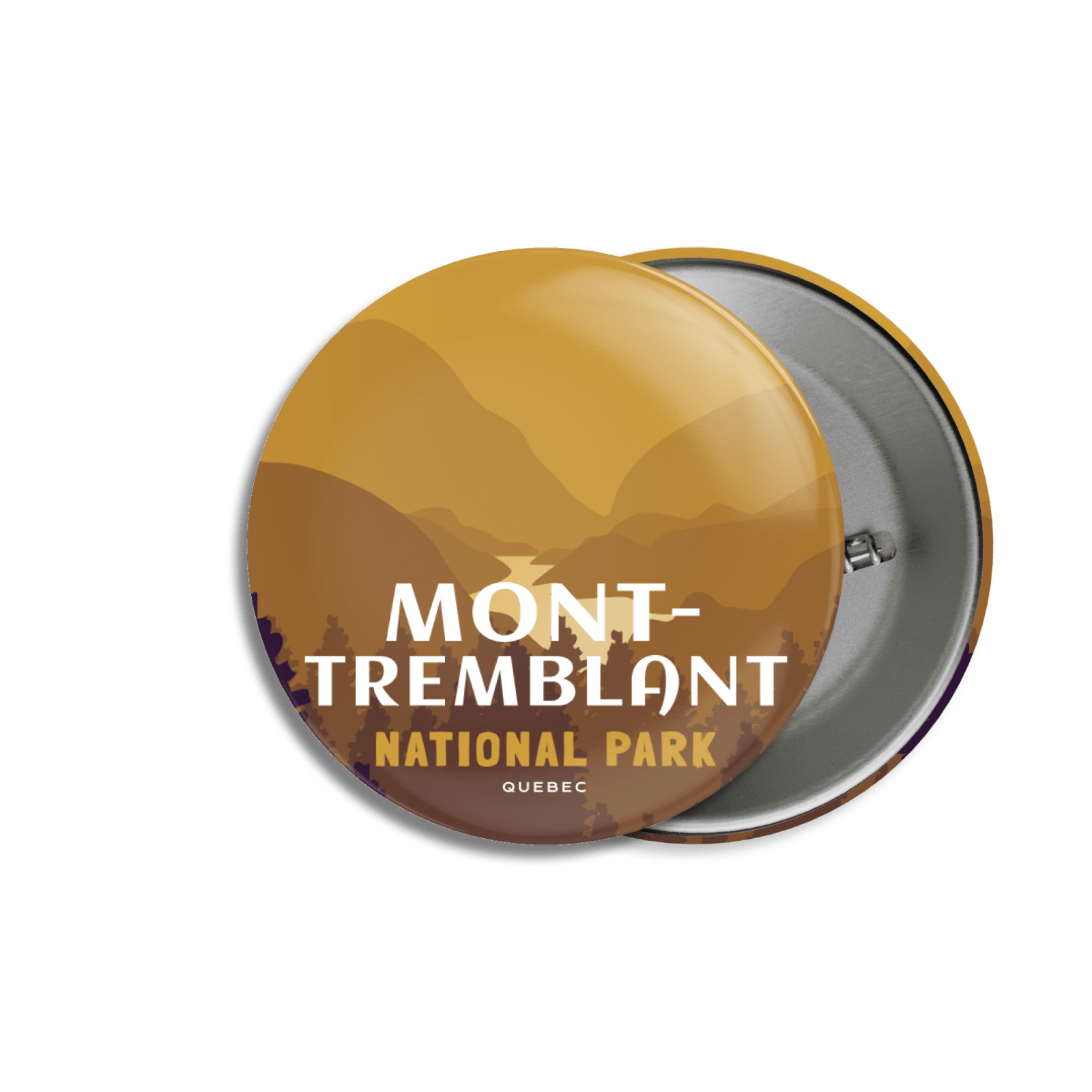 Mont-Tremblant National Park of Quebec Pinback Button, Canada Parks