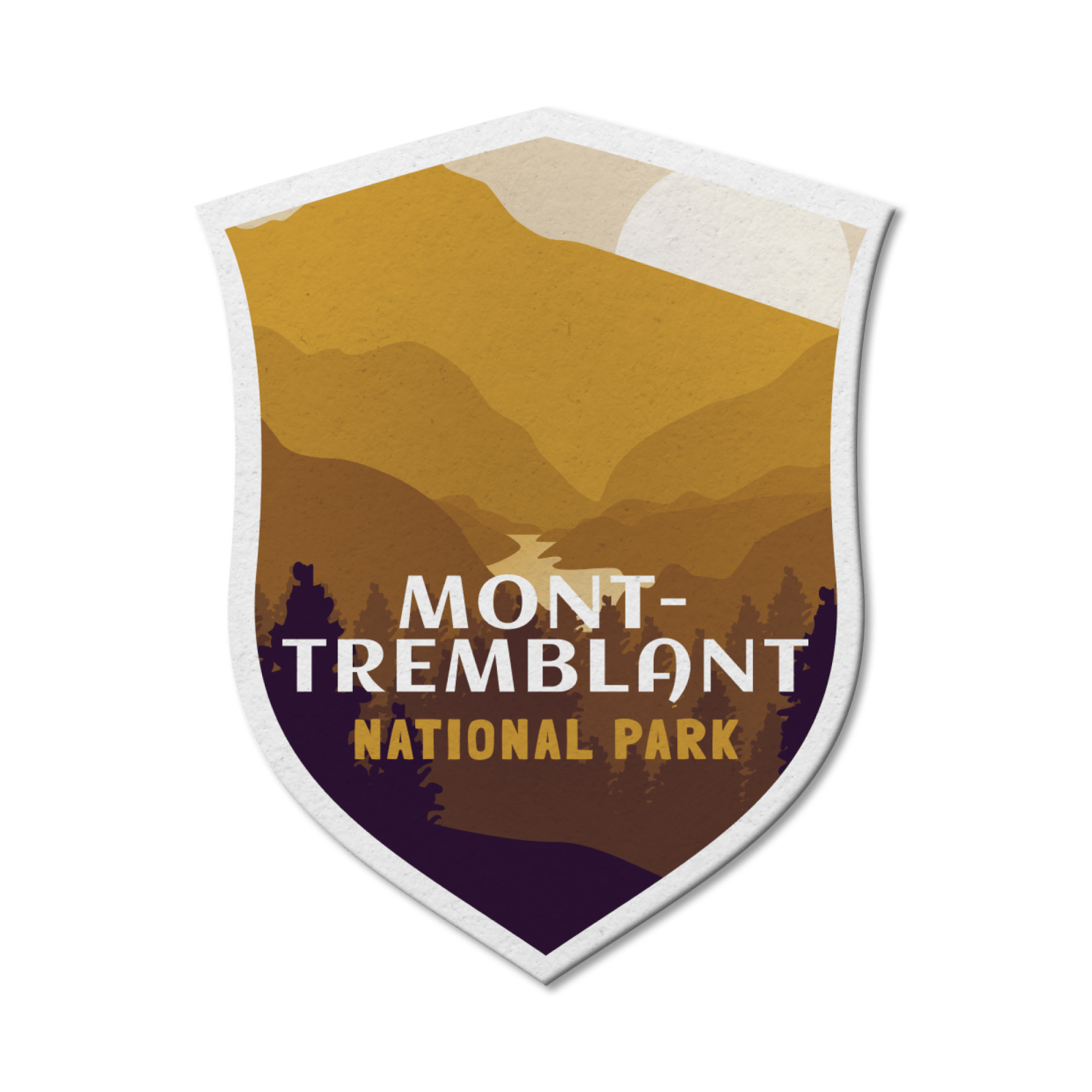 Mont-Tremblant Quebec National Park Waterproof Vinyl Sticker, Canada Parks