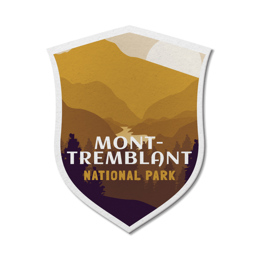 Mont-Tremblant Quebec National Park Waterproof Vinyl Sticker, Canada Parks
