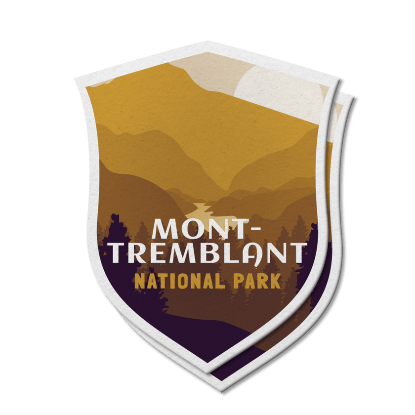 Mont-Tremblant Quebec National Park Waterproof Vinyl Sticker, Canada Parks