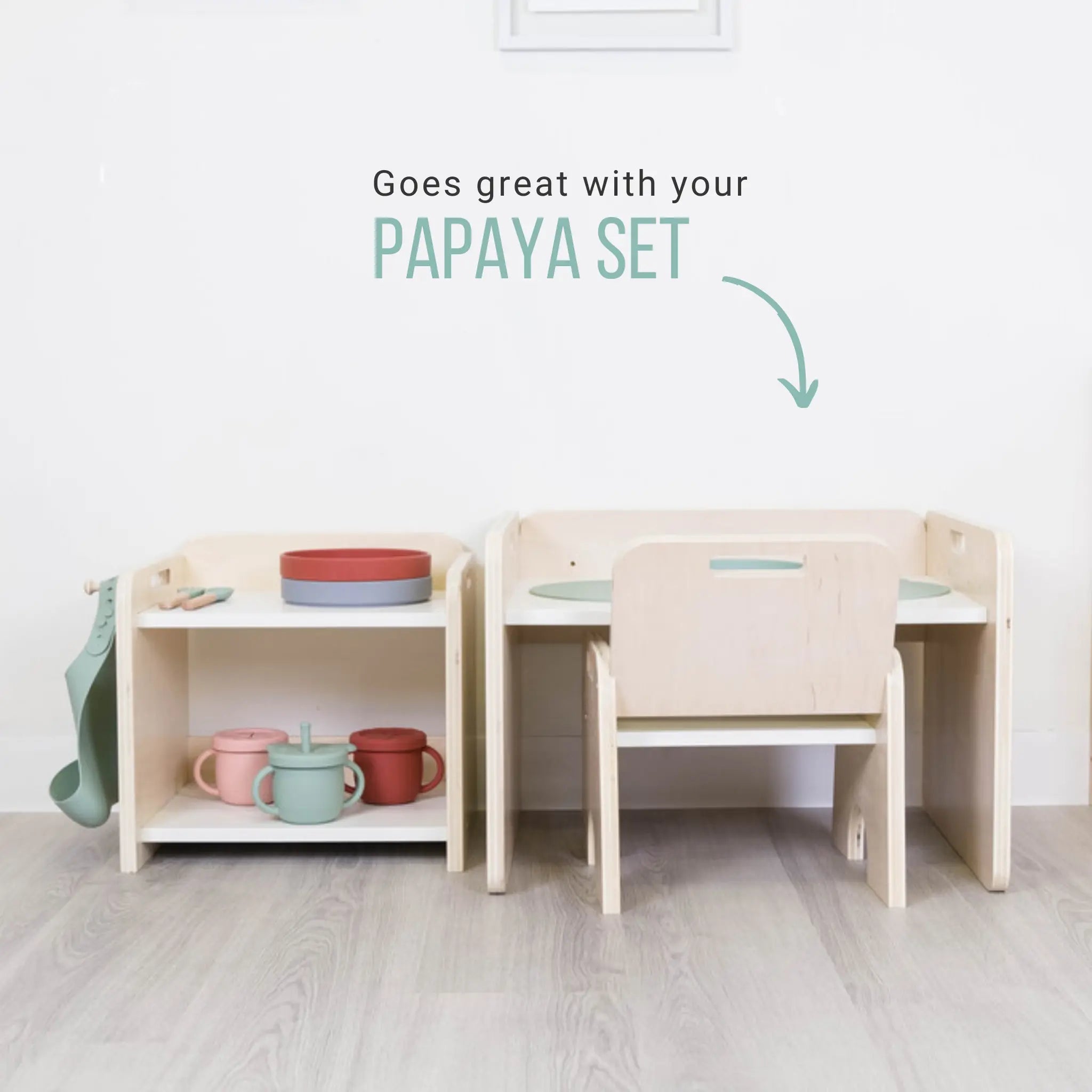 Étagère PAPAYA - Mini étagère d'organisation Montessori