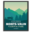 Monts-Valin National Park 'Explored' Poster, Canada Parks
