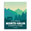 Monts-Valin National Park 'Explored' Poster, Canada Parks