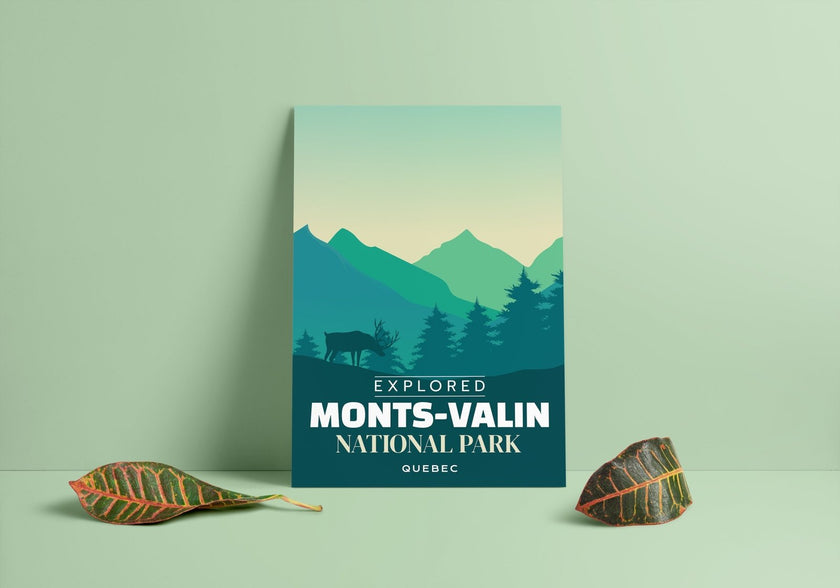 Monts-Valin National Park 'Explored' Poster, Canada Parks
