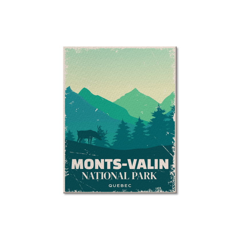 Monts-Valin Quebec National Park Postcard, Canada Parks
