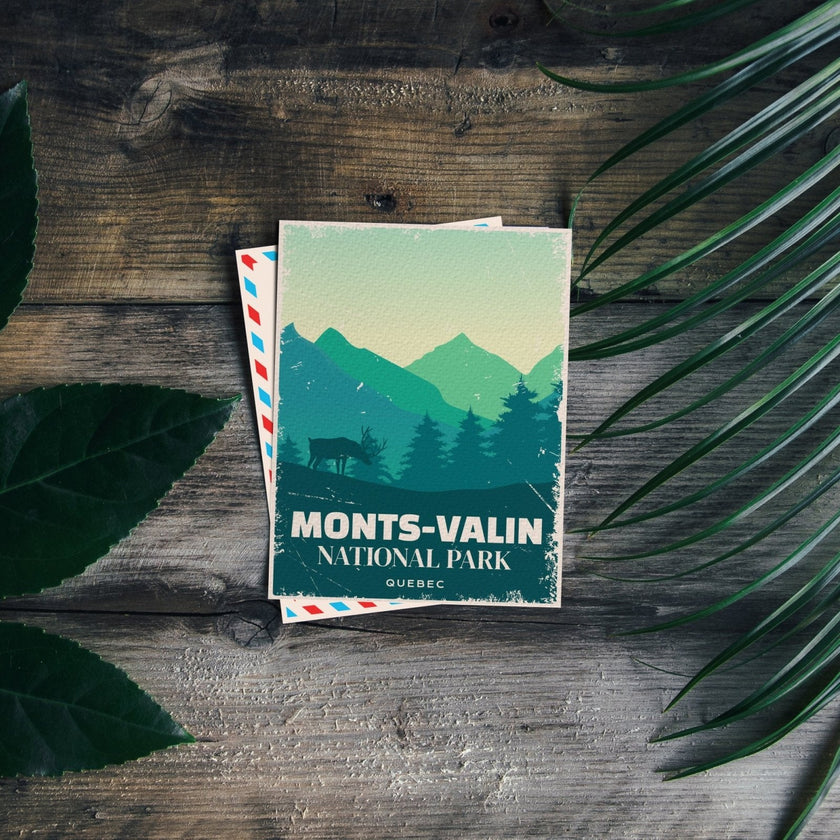 Monts-Valin Quebec National Park Postcard, Canada Parks