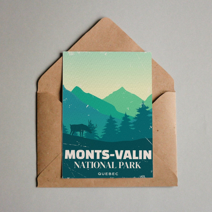 Monts-Valin Quebec National Park Postcard, Canada Parks