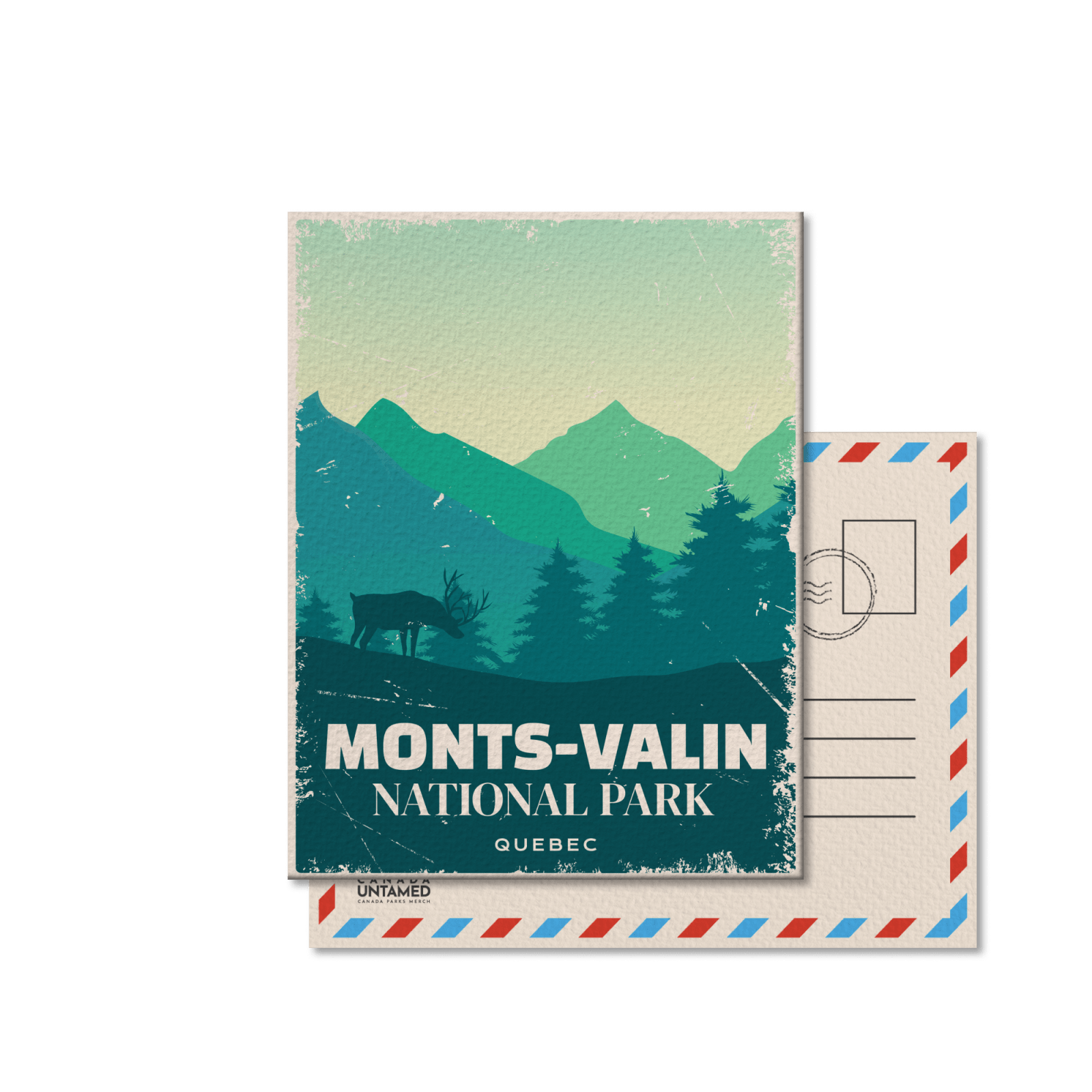 Monts-Valin Quebec National Park Postcard, Canada Parks