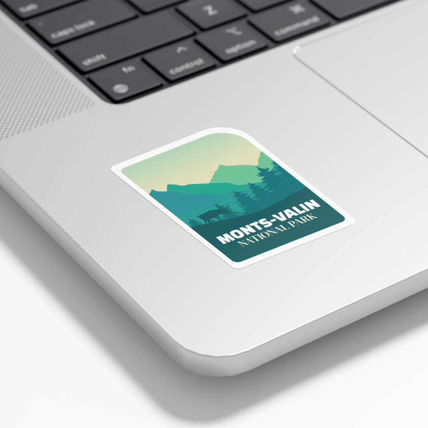 Monts-Valin Quebec National Park Waterproof Vinyl Sticker, Canada Parks