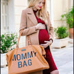 Vintage Leather-Look Brown Mommy Bag