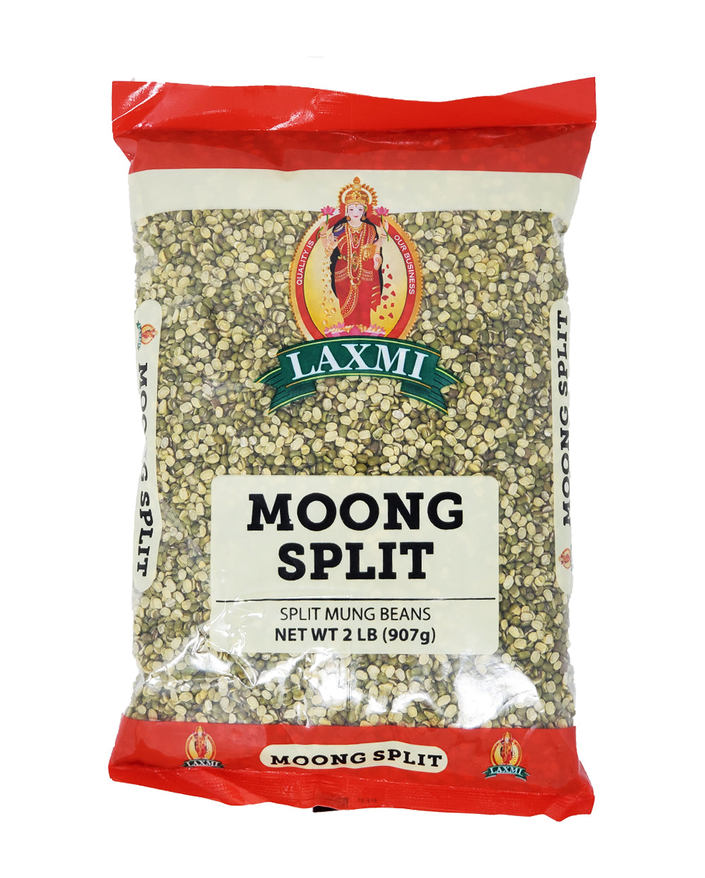 Laxmi Brand Moong Split/Chilka (green moong dal) 2Lb