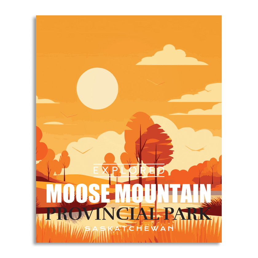 Moose Mountain Provincial Park 'Explored' Poster, Canada Parks