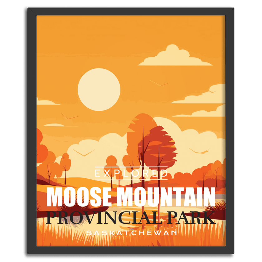 Moose Mountain Provincial Park 'Explored' Poster, Canada Parks