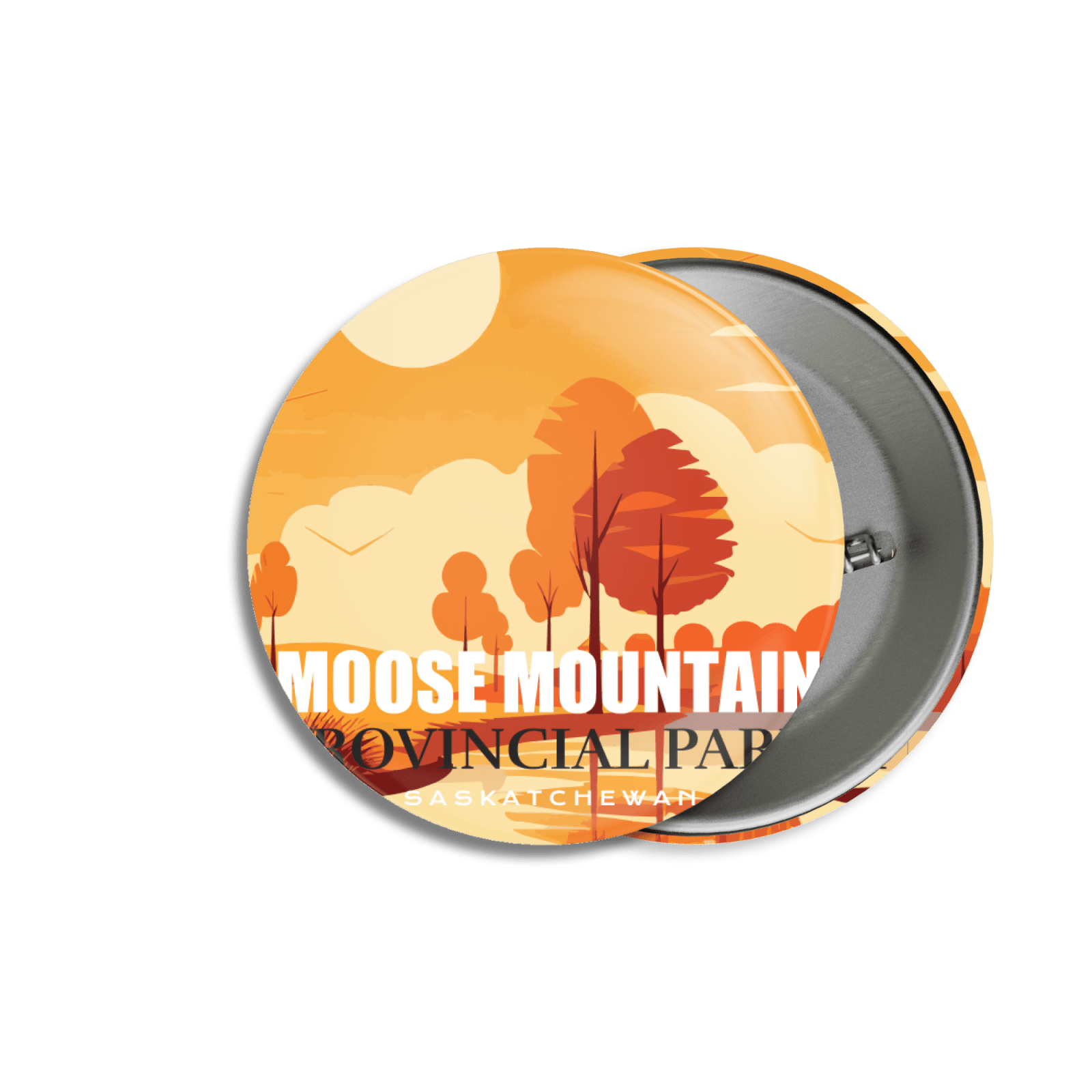Moose Mountain Provincial Park of Saskatchewan Pinback Button, Canada Parks
