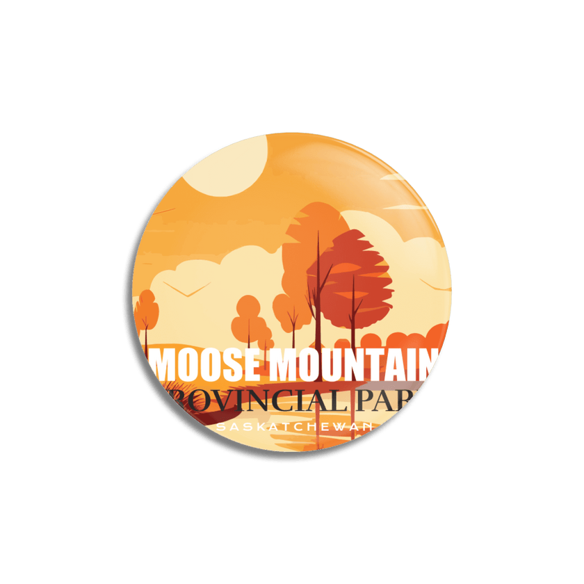 Moose Mountain Provincial Park of Saskatchewan Pinback Button, Canada Parks