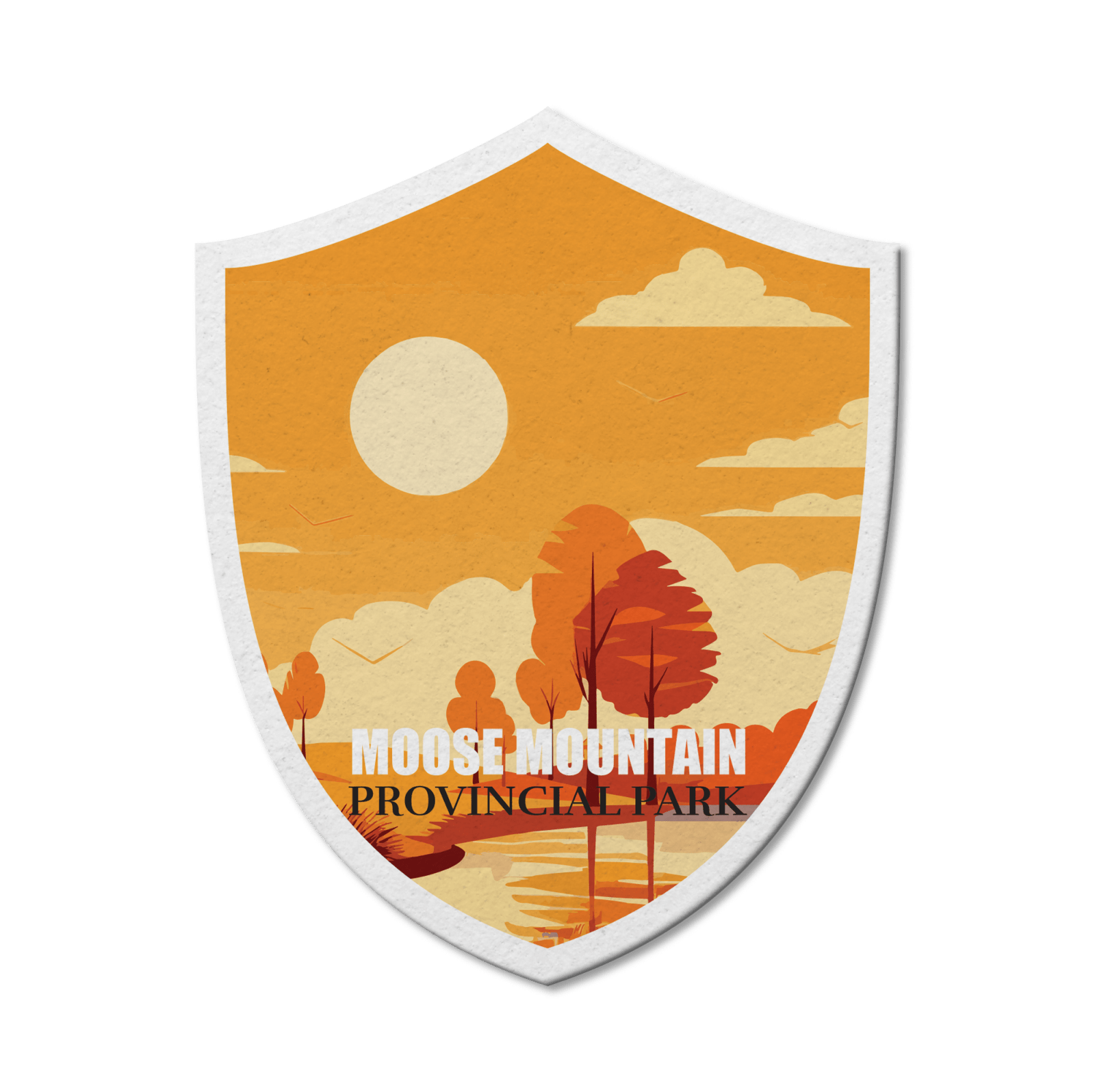 Moose Mountain Saskatchewan Provincial Park Waterproof Vinyl Sticker, Canada Parks