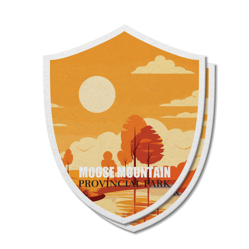 Moose Mountain Saskatchewan Provincial Park Waterproof Vinyl Sticker, Canada Parks