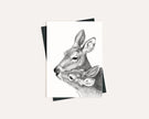 Mother and Baby Deer - Greeting Card
