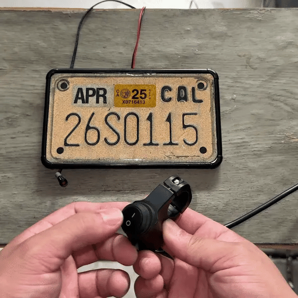 Disappear Motorcycle Vanish plate