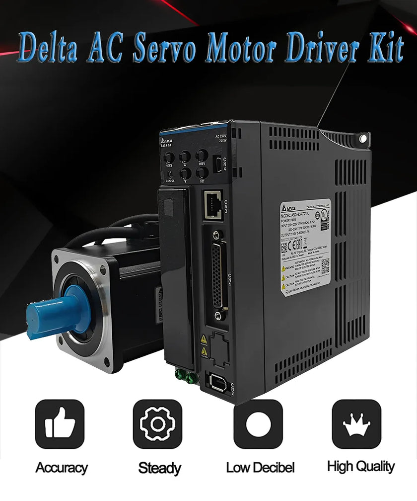 Delta AC Series Servo Motor Kit  - CANopen,RS-485,EtherCAT
