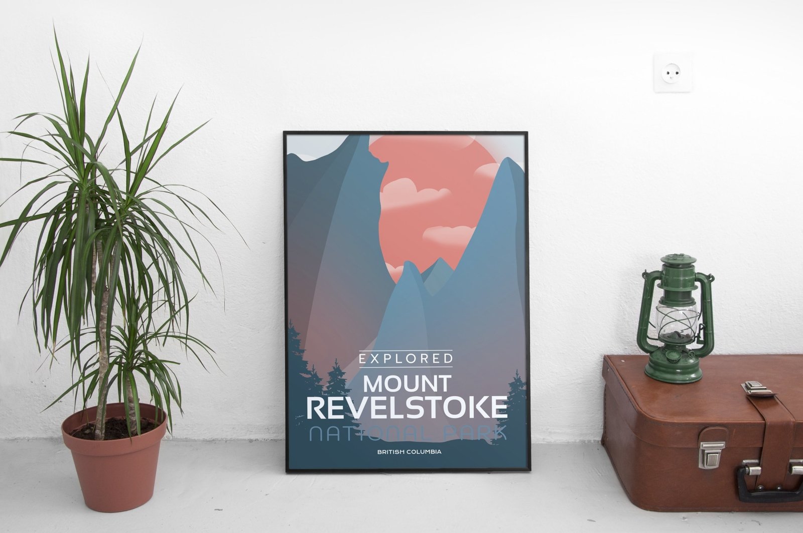 Mount Revelstoke National Park 'Explored' Poster, Canada Parks