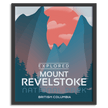 Mount Revelstoke National Park 'Explored' Poster, Canada Parks
