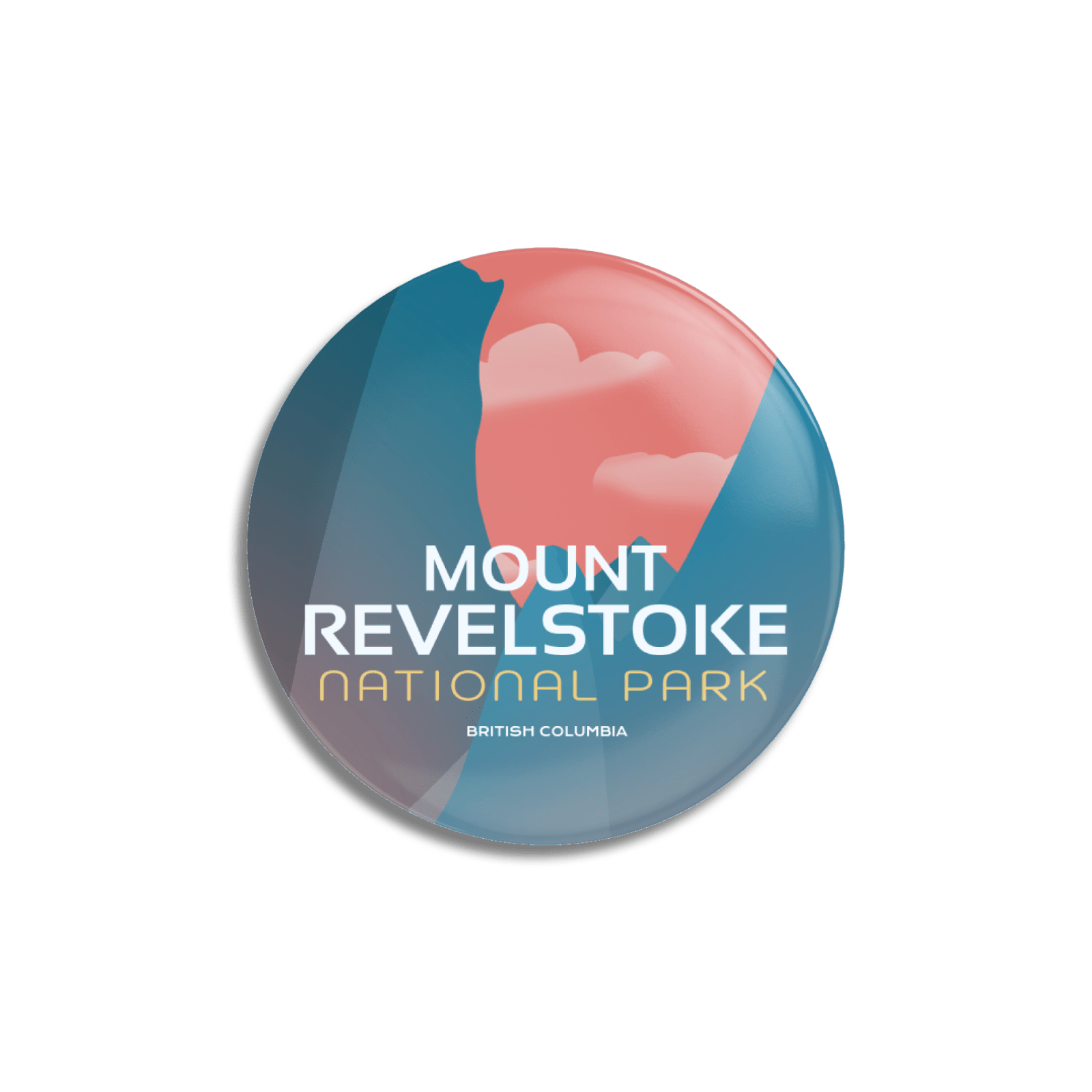 Mount Revelstoke National Park of Canada Pinback Button, Canada Parks