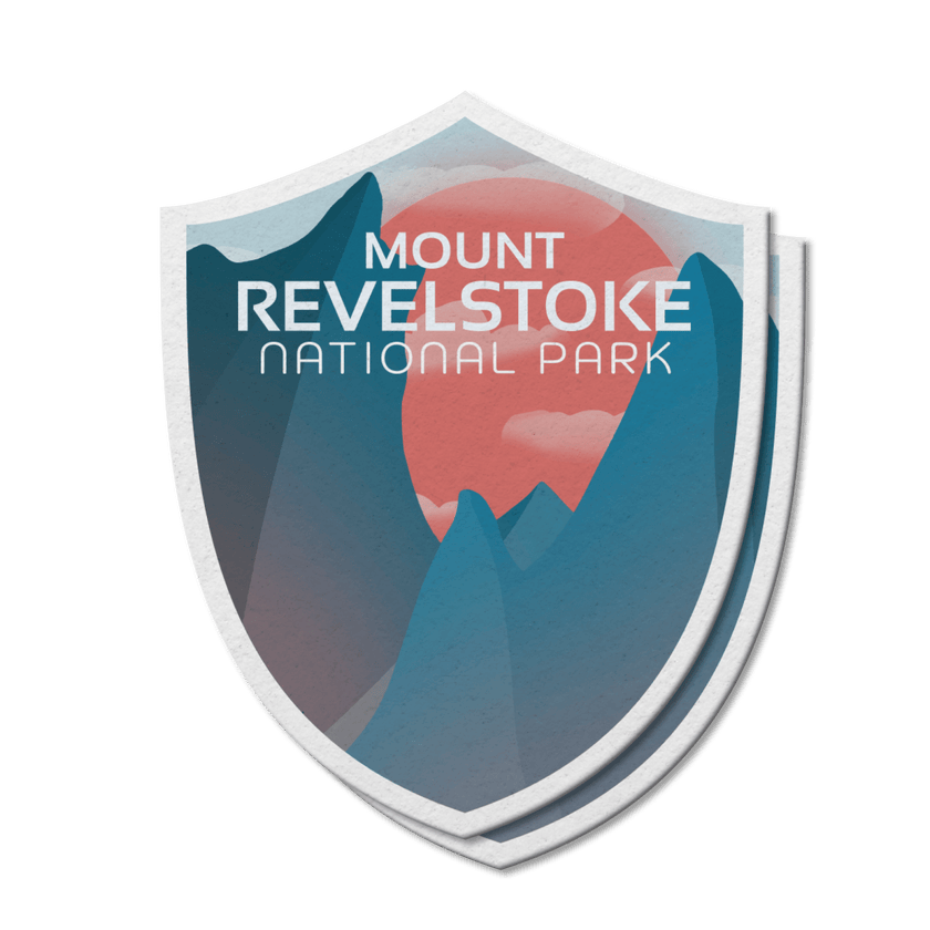 Mount Revelstoke National Park of Canada Waterproof Vinyl Sticker, Canada Parks