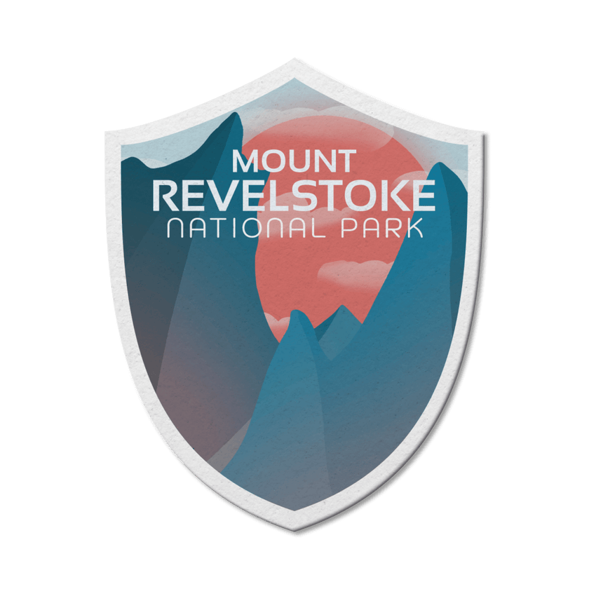Mount Revelstoke National Park of Canada Waterproof Vinyl Sticker, Canada Parks