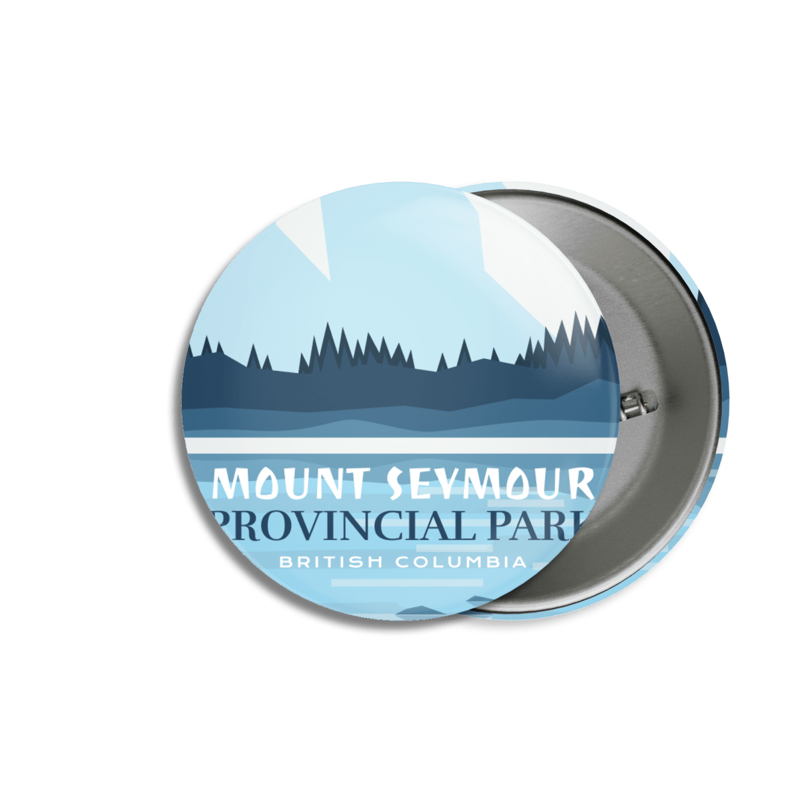 Mount Seymour Provincial Park of British Columbia Pinback Button, Canada Parks