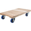 Heavy-Duty Solid Wood Dollies, Rubber Wheels, 1400 lbs. Capacity, 18