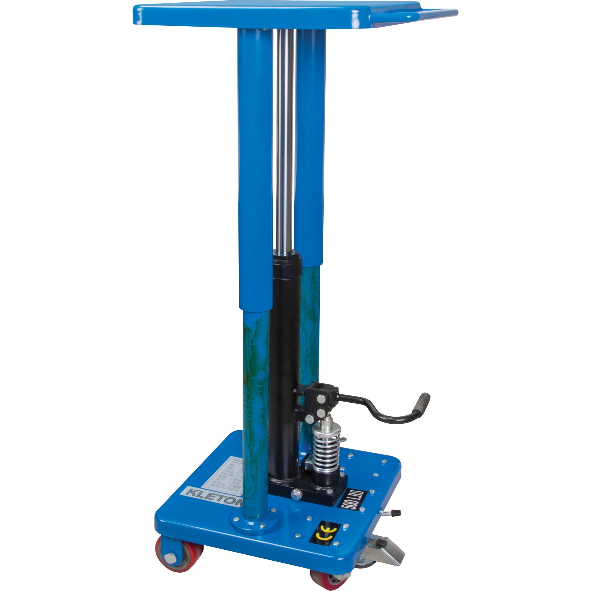 Table de travail hydraulique, 45,7 cm (L) x 45,7 cm (l), acier, capacité de 227 kg.