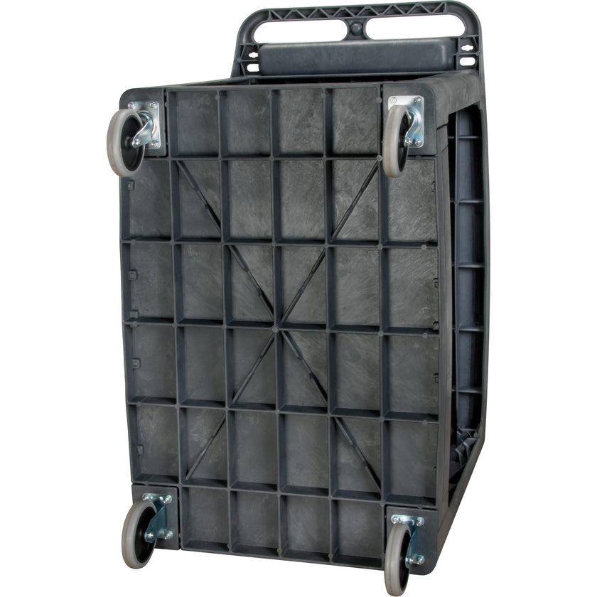 Flat-Shelf Utility Service Cart, 2 Tiers, 25-1/4