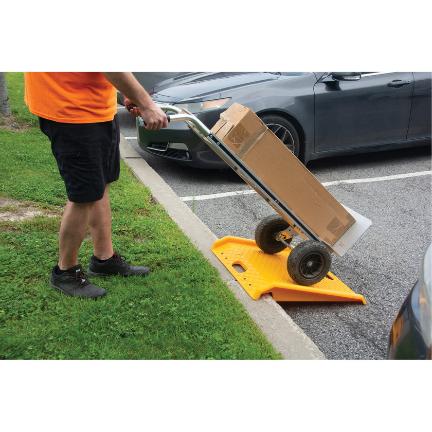 Portable Poly Hand Truck Curb Ramp, 1000 lbs. Capacity, 27
