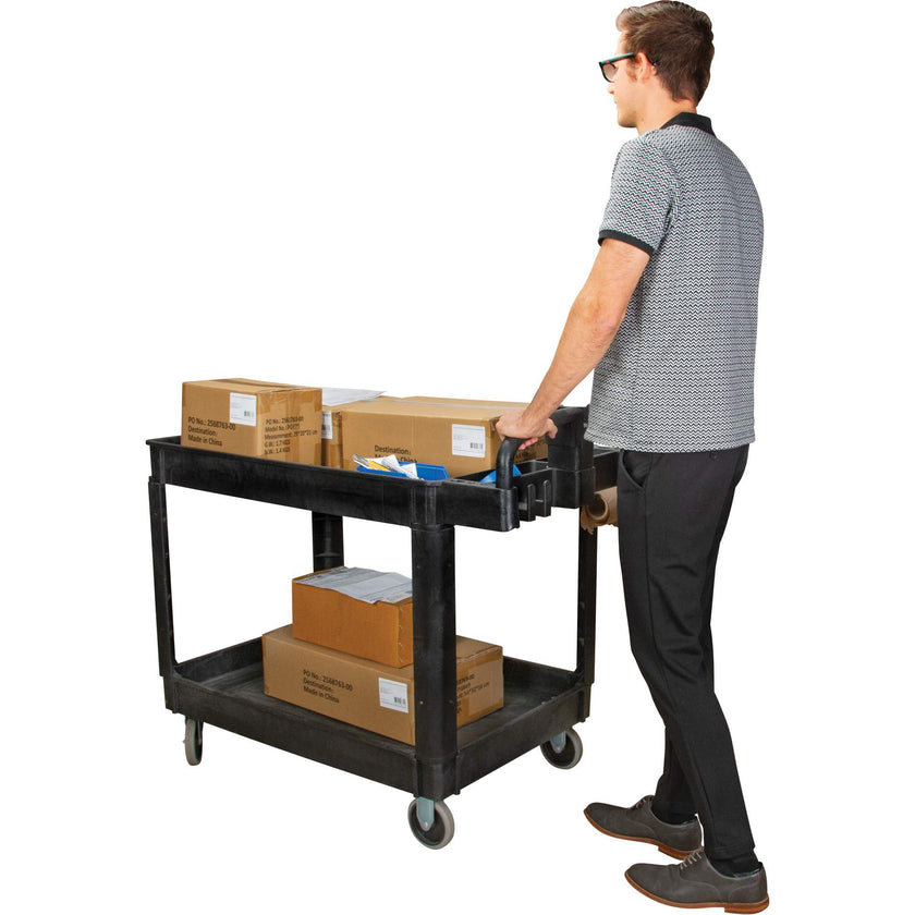 Utility Cart, 2 Tiers, 25-5/8