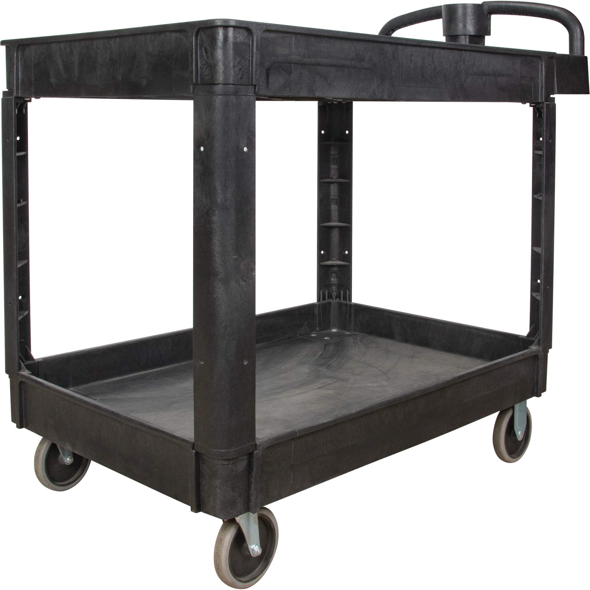 Utility Cart, 2 Tiers, 25-5/8
