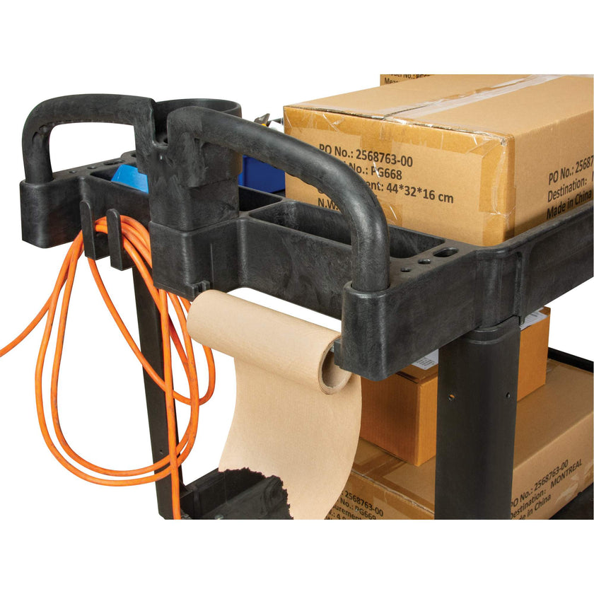 Utility Cart, 2 Tiers, 25-5/8