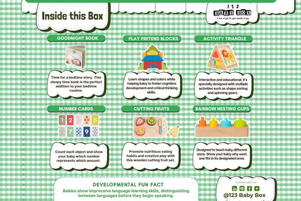 123 Baby Box - 15-18 Months Montessori Educational Box