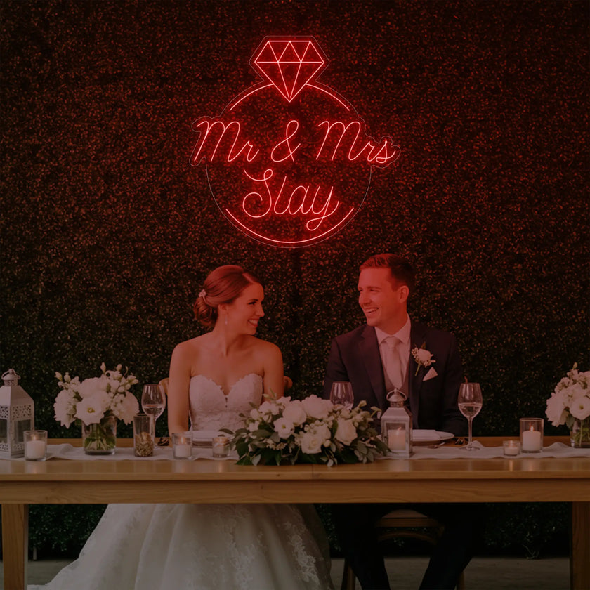 Mr & Mrs Slay Neon Sign