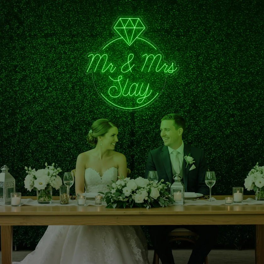 Mr & Mrs Slay Neon Sign
