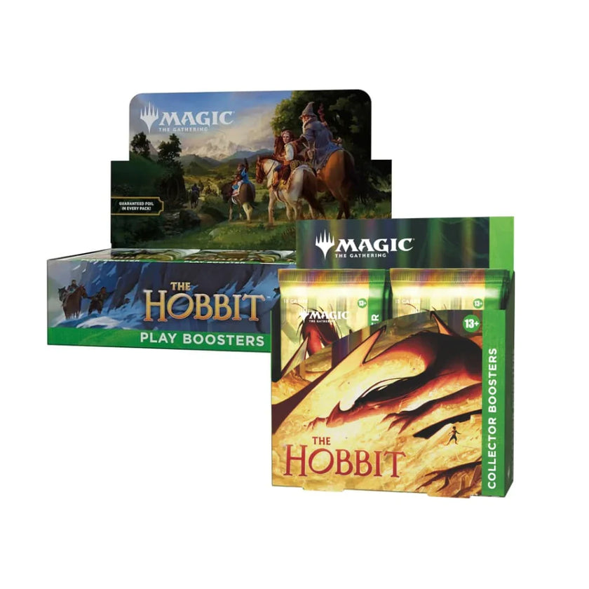 Magic The Gathering TCG - The Hobbit - Collector Booster Box + Play Booster Box Bundle