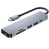 Multi Function Dock 4K HD USB  Notebook 6 In 1